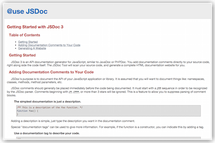 JSDoc