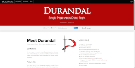 durandaljsのキャプチャ画面