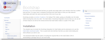 bootstrap-data-tableの画像