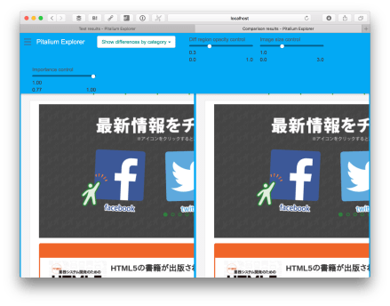 Pitalium Explorerの結果確認